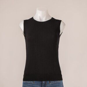 Uniqlo Supima Cotton Sleeveless Sweater Black